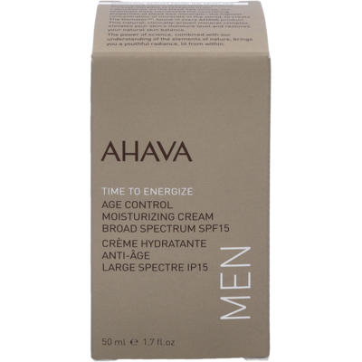 Ahava Men T.T.E. Age Control Moisturizing Cream SPF15 50ml Crema idratante Ahava Men T.T.E. Age Control Moisturizing Cream SPF15 50ml Crema idratante