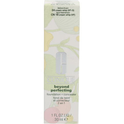 Clinique Beyond Perfecting Foundation + Concealer 04 Creamwhip Fondotinta 30 ml Donna Clinique Beyond Perfecting Foundation + Concealer 04 Creamwhip Fondotinta 30 ml Donna