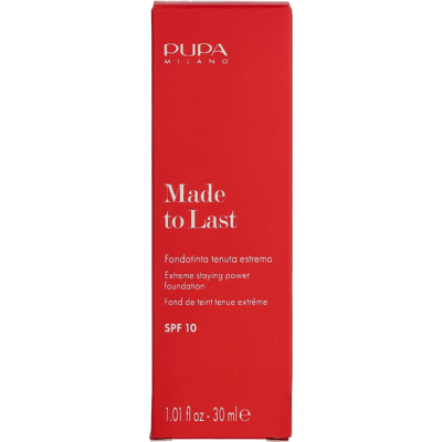 Milano - Pupa Made To Last Total Comfort Foundation SPF10 30 ml 010 Porcelain Fondotinta Milano - Pupa Made To Last Total Comfort Foundation SPF10 30 ml 010 Porcelain Fondotinta