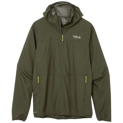 Rab Windgather Hoody - Esercito - Large - Giacca con cappuccio Rab Windgather Hoody - Esercito - Large - Giacca con cappuccio