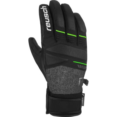 Guanti da sci REUSCH Thunder R-TEX XT (nero/grigio/verde neon) 7,5 Guanti da sci REUSCH Thunder R-TEX XT (nero/grigio/verde neon) 7,5