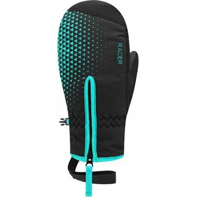 Guanti da sci per bambini Racer (Nero Turchese) 10 ANS Guanti da sci per bambini Racer (Nero Turchese) 10 ANS