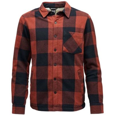 Camicia Black Diamond M PROJECT LINED FLANNEL (Iron Red-Nero) Uomo M Camicia Black Diamond M PROJECT LINED FLANNEL (Iron Red-Nero) Uomo M