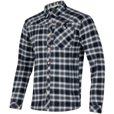 La Sportiva Camicia da arrampicata Rambler Flannel Shirt M (Nero/Lime Punch) Uomo M La Sportiva Camicia da arrampicata Rambler Flannel Shirt M (Nero/Lime Punch) Uomo M