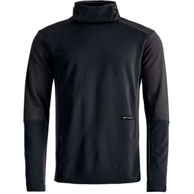 Polaire Ortovox FLEECE CORD HOODIE M (black raven) uomo S Polaire Ortovox FLEECE CORD HOODIE M (black raven) uomo S