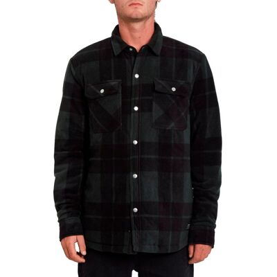 Maglietta over da uomo Volcom Bowered Fleece LS (NAVY) S Maglietta over da uomo Volcom Bowered Fleece LS (NAVY) S
