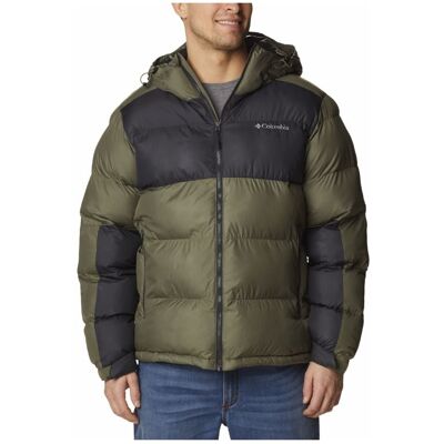 Piumino Columbia Pike Lake II Hooded Jacket (Stone Green, Shark) Uomo L Piumino Columbia Pike Lake II Hooded Jacket (Stone Green, Shark) Uomo L