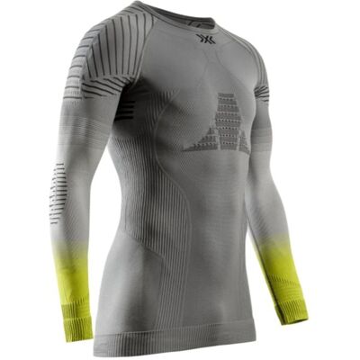 XBIONIC X-BIONIC INVENT FX SHIRT (RHINO GREY/LIGHT GREY/CANARY) T-shirt tecnica da uomo S XBIONIC X-BIONIC INVENT FX SHIRT (RHINO GREY/LIGHT GREY/CANARY) T-shirt tecnica da uomo S