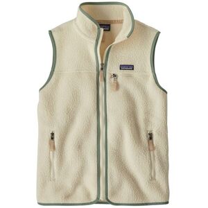 Patagonia Gilet Retro Pile da Donna (Natural w/Ellwood Green) L Patagonia Gilet Retro Pile da Donna (Natural w/Ellwood Green) L