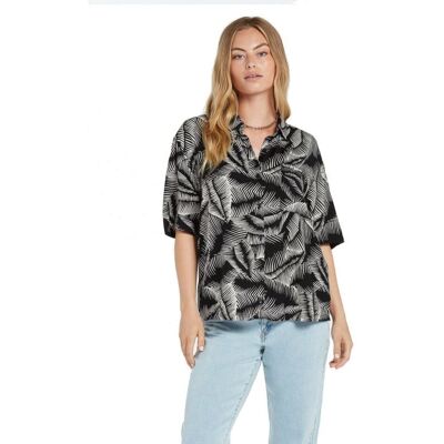 Volcom Stay Palm Top (bianco nero) Donna XS Volcom Stay Palm Top (bianco nero) Donna XS
