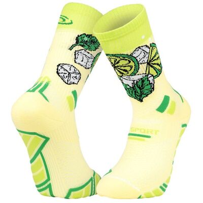 Calzini da trail BV sport SOCQUETTE TRAIL ULTRA.2 COLLECTOR "NUTRI" MOJITO (VERDE) 39-41 Calzini da trail BV sport SOCQUETTE TRAIL ULTRA.2 COLLECTOR "NUTRI" MOJITO (VERDE) 39-41