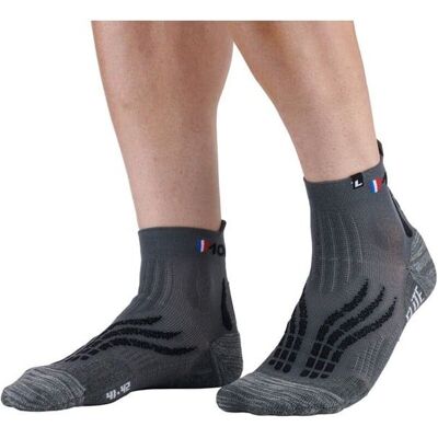 Calzini da trail Monnet Run Elite (grigio/nero) 37-38 Calzini da trail Monnet Run Elite (grigio/nero) 37-38