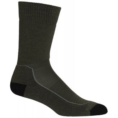 Calze da trekking da uomo Icebreaker Hike+ Medium Crew (Loden/Nero/Gristone Heather) 39-41.5 Calze da trekking da uomo Icebreaker Hike+ Medium Crew (Loden/Nero/Gristone Heather) 39-41.5