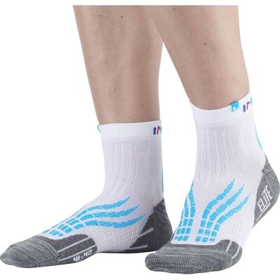 Calze da trail Monnet Run Elite (Bianco/Blu) 37-38 Calze da trail Monnet Run Elite (Bianco/Blu) 37-38