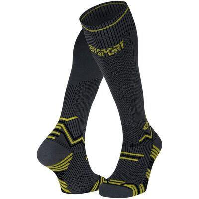 BV sport Calze a compressione Trail (grigio/giallo) M BV sport Calze a compressione Trail (grigio/giallo) M