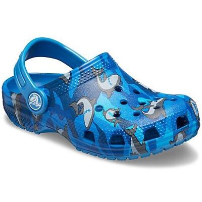 Zoccoli Crocs Classic Shark Clog (preparazione blu) bambini 24-25 Zoccoli Crocs Classic Shark Clog (preparazione blu) bambini 24-25