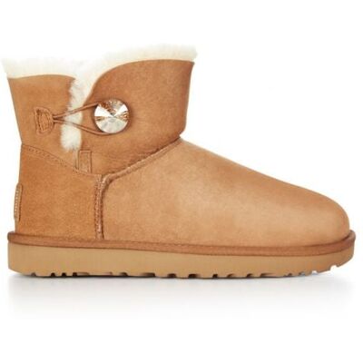 Stivali UGG Mini Bailey Button bling (castagna/oro) donna 36 (5 US) Stivali UGG Mini Bailey Button bling (castagna/oro) donna 36 (5 US)