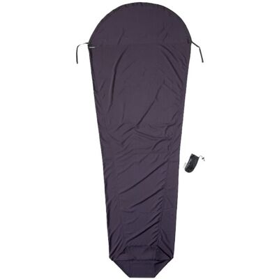 Foglio De Sac COCOON in thermolite e seta (grigio vulcano) sarcofago TU Foglio De Sac COCOON in thermolite e seta (grigio vulcano) sarcofago TU