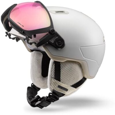 Casco da sci con visiera Julbo Globe Evo (Beige- REACTIV 1-3 High Contrast) 54-58 cm Casco da sci con visiera Julbo Globe Evo (Beige- REACTIV 1-3 High Contrast) 54-58 cm