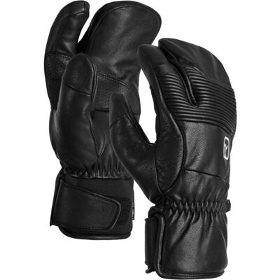 Guanti a 3 dita Ortovox FULL LEATHER 3 FINGER GLOVE (black raven) L Guanti a 3 dita Ortovox FULL LEATHER 3 FINGER GLOVE (black raven) L