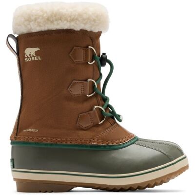 Stivali da neve Sorel BIG KIDS YOOT PAC NYLON WP (Velvet Tan, Stone Green) bambino 7Y Stivali da neve Sorel BIG KIDS YOOT PAC NYLON WP (Velvet Tan, Stone Green) bambino 7Y