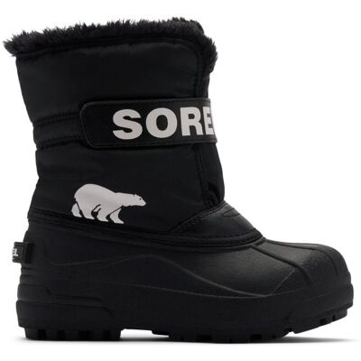 Stivali invernali Sorel LITTLE KIDS SNOW COMMANDER (Nero, Sale Marino) bambino 11C Stivali invernali Sorel LITTLE KIDS SNOW COMMANDER (Nero, Sale Marino) bambino 11C