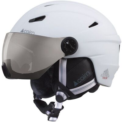 Casco con visiera Cairn Electron Visor (Bianco Opaco) Cat. 3 53-54 cm Casco con visiera Cairn Electron Visor (Bianco Opaco) Cat. 3 53-54 cm