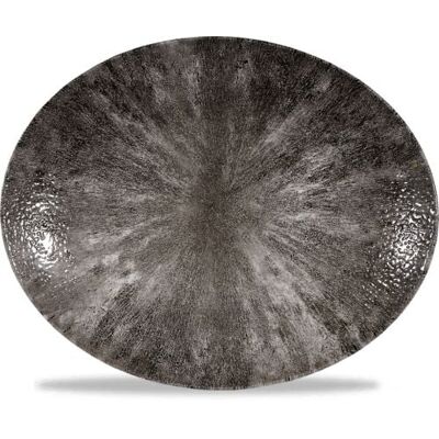 Churchill Piatto Ovale 31,7 X 25,5 Cm Studio Prints Stone Quartz Black Churchill Piatto Ovale 31,7 X 25,5 Cm Studio Prints Stone Quartz Black