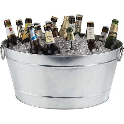 APS Secchiello per bevande "Tin" 32 x 50 cm Argento APS Secchiello per bevande "Tin" 32 x 50 cm Argento