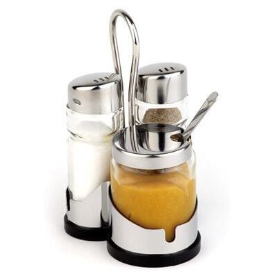 Assheuer + Pott APS - Menage - ECONOMIC - Set di Sale e Pepe, Bianco Assheuer + Pott APS - Menage - ECONOMIC - Set di Sale e Pepe, Bianco