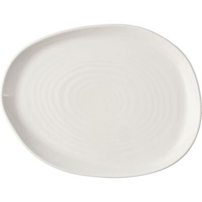 Churchill Piatto Piano Organic 26 X 20 Cm Natural Bianco Churchill Piatto Piano Organic 26 X 20 Cm Natural Bianco
