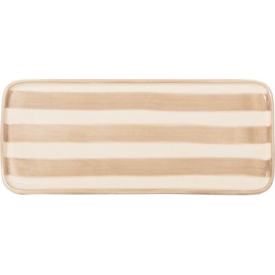 Zafferano Piatto rettangolare Lido Righe Sabbia 11,5 x 26,5 cm Zafferano Piatto rettangolare Lido Righe Sabbia 11,5 x 26,5 cm