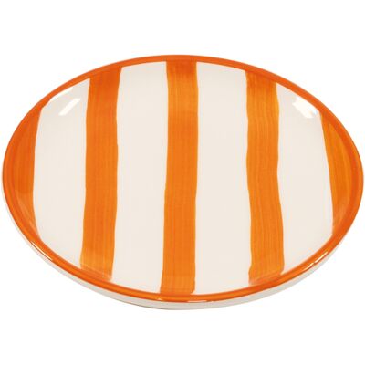 Zafferano Piattino Lido Righe Arancione 13 cm Zafferano Piattino Lido Righe Arancione 13 cm