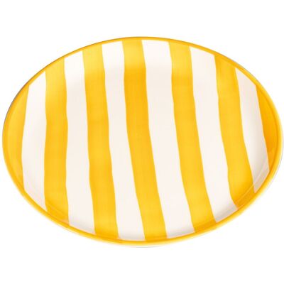 Zafferano Piatto Lido Righe Giallo 21 cm Zafferano Piatto Lido Righe Giallo 21 cm