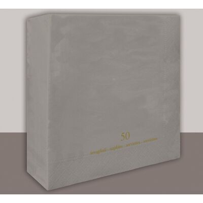 Tirolix Tovagliolo Grigio Satin 2 Veli 40x40 cm 1200 Pezzi Tirolix Tovagliolo Grigio Satin 2 Veli 40x40 cm 1200 Pezzi