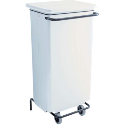 Contenitore rifiuti Medial International Conticolor - Acciaio, 110L, Bianco Contenitore rifiuti Medial International Conticolor - Acciaio, 110L, Bianco