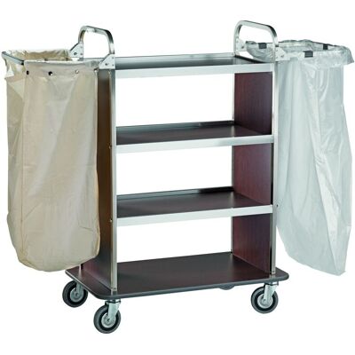 Forcar Carrello Portabiancheria 90/143 x 50 cm Noce Forcar Carrello Portabiancheria 90/143 x 50 cm Noce