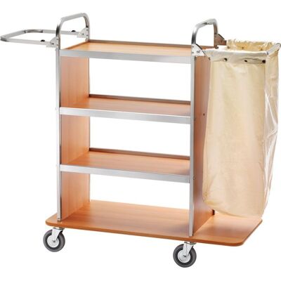 Forcar Carrello Portabiancheria 110/143 x 50 cm Noce Forcar Carrello Portabiancheria 110/143 x 50 cm Noce