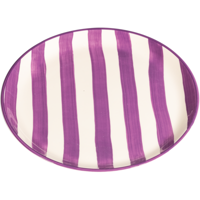Zafferano Piatto piano Lido Righe Viola 28 cm Zafferano Piatto piano Lido Righe Viola 28 cm