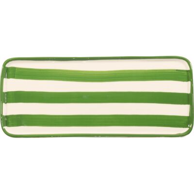 Zafferano Piatto rettangolare Lido Righe Verde 11,5 x 26,5 cm Zafferano Piatto rettangolare Lido Righe Verde 11,5 x 26,5 cm