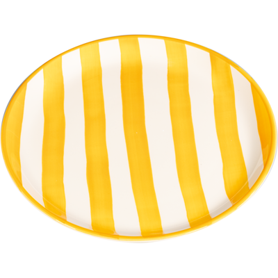 Zafferano Piatto piano Lido Righe Giallo 28 cm Zafferano Piatto piano Lido Righe Giallo 28 cm
