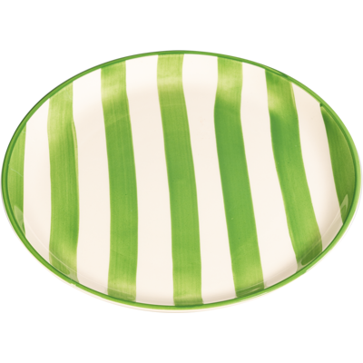 Zafferano Piatto piano Lido Righe Verde 28 cm Zafferano Piatto piano Lido Righe Verde 28 cm