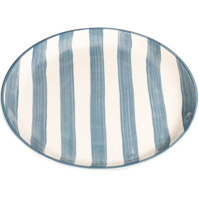 Zafferano Piatto piano Lido Righe Grigio 28 cm Zafferano Piatto piano Lido Righe Grigio 28 cm