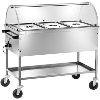 Forcar Carrello Termico a Bagnomaria con Cupola 3 x GN 1/1 Forcar Carrello Termico a Bagnomaria con Cupola 3 x GN 1/1