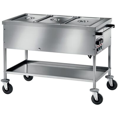 Forcar Carrello Termico a Bagnomaria 3 x GN 1/1 Forcar Carrello Termico a Bagnomaria 3 x GN 1/1