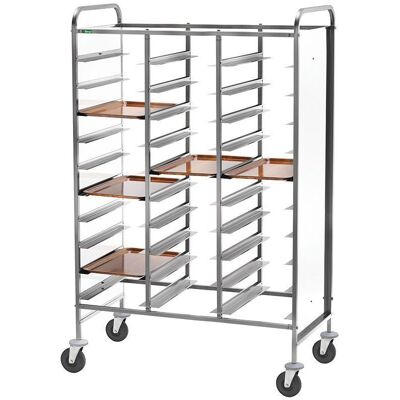 Forcar Carrello Portavassoi Rinforzati GN 1/1 per 30 Vassoi 118 x 62 cm Bianco Forcar Carrello Portavassoi Rinforzati GN 1/1 per 30 Vassoi 118 x 62 cm Bianco