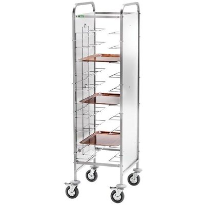 Forcar Carrello Portavassoi Universali per 10 Vassoi 55 x 62 cm Inox Forcar Carrello Portavassoi Universali per 10 Vassoi 55 x 62 cm Inox