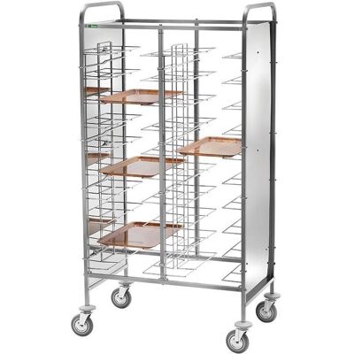 Forcar Carrello Portavassoi Universali per 20 Vassoi 95 x 62 cm Inox Forcar Carrello Portavassoi Universali per 20 Vassoi 95 x 62 cm Inox