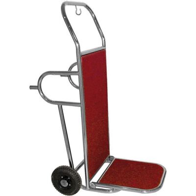 Forcar Carrello Portavaligie 56 x 83 x 123 cm Rosso/Inox Forcar Carrello Portavaligie 56 x 83 x 123 cm Rosso/Inox