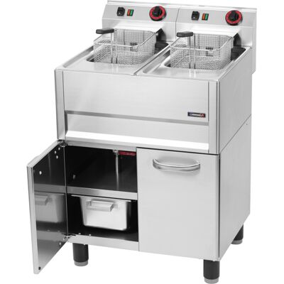 Friggitrice elettrica 2 x 8 litri con base 66 - Casselin Friggitrice elettrica 2 x 8 litri con base 66 - Casselin